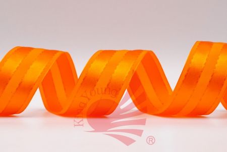 Matte & Glossy Woven Ribbon_orange